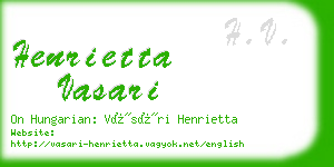 henrietta vasari business card